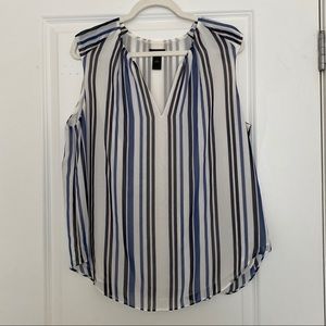 Ann Taylor Factory blue striped top